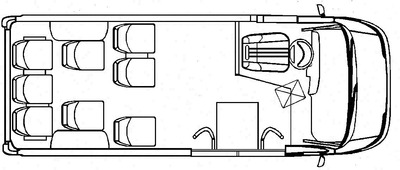 Grundriß vom Bus